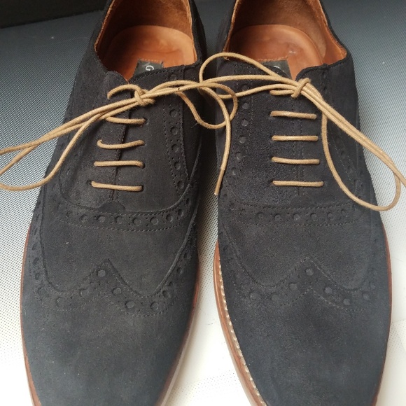 Gordon Rush blue suede casual urban oxfords 8.5m